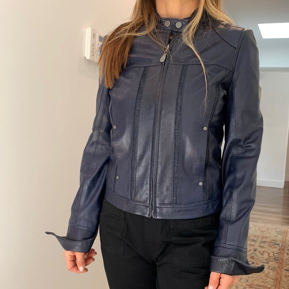 PAIGE leather denim jacket - Picture 5 of 7